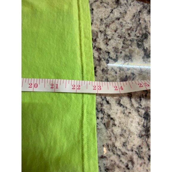 Champion Womens T-Shirt Small Neon Green V-Neck Short Sleeve Cotton Athleisure - Picture 8 of 8